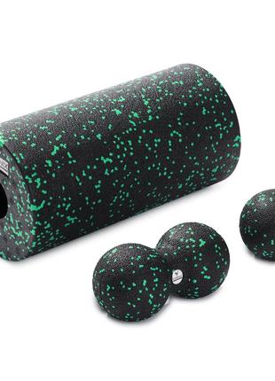 Масажний набір cornix (ball 8 см, duoball 8 х 16 см і foam roller 30 х 15 см) xr-0079