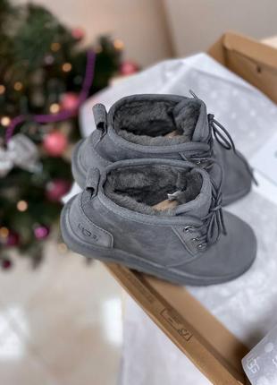 Угги ugg neumel dark grey серые зима8 фото