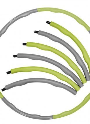 Обруч масажний hula hoop sportvida 100 см 1.2 кг sv-hk0339 grey/green