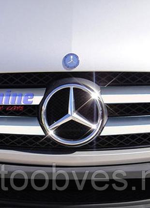 Накладка на решетку mercedes sprinter 906 (мерседес спринтер 906), нерж, 4шт.