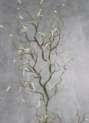 Искусственная ветвь березы с почками, 105 см. зелень премиум-класса для фотозон, интерьеров, декора.1 фото