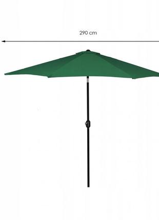 Зонт садовый стоячий (для террасы, пляжа) с наклоном springos 290 см gu00194 фото