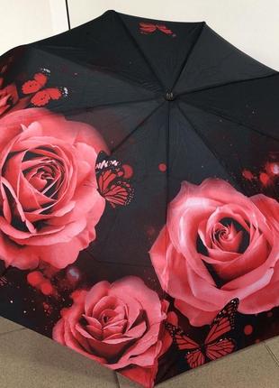 Зонт женский автоматический frei regen 9 спиц розы