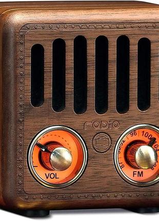 Портативний ретроприймач radio r908 bluetooth fm aux sd card