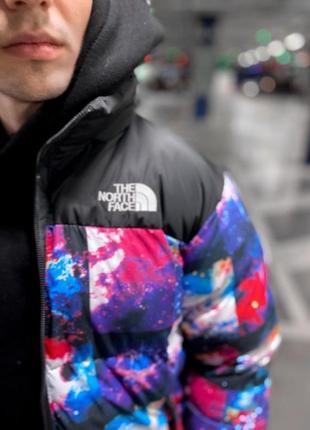Куртка зимняя в стиле the north face космос2 фото