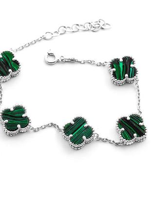 Браслет van cleef с малахитом