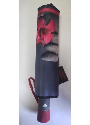 Парасолька жіноча напівавтомат toprain 10 спиць орхідея6 фото