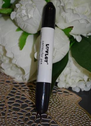 Фирменная ручка корректор для идеального маникюра lovley corrector pen