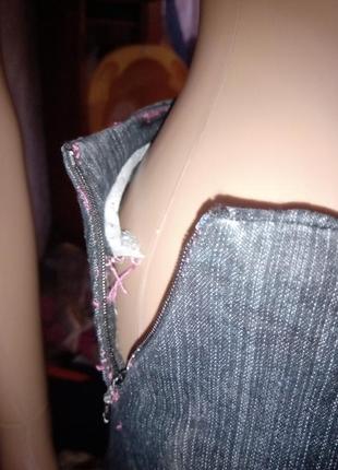 Джинсовая юбка в складку с вышивкой распродажа7 фото