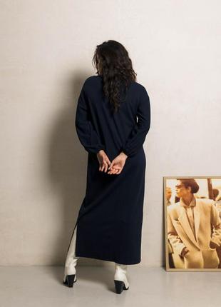 Платье женское длинное теплое трикотажное xxl-3xl, 20000001850026 фото