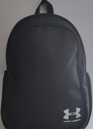 Рюкзак чоловічий чорний текстиль з логотипом2 фото
