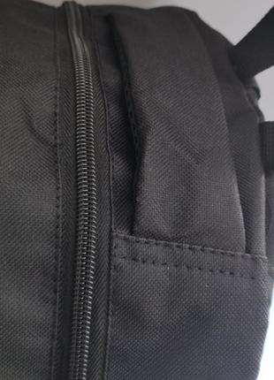Рюкзак чоловічий чорний текстиль з логотипом5 фото