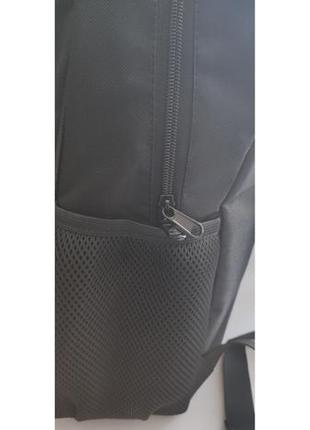 Рюкзак чоловічий чорний текстиль з логотипом4 фото