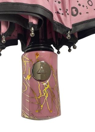 Женский зонт полуавтомат на 9 спиц антиветер с пузырьками toprain