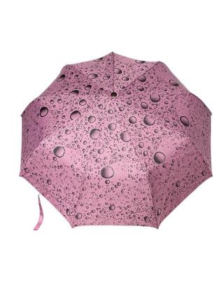 Женский зонт полуавтомат на 9 спиц антиветер с пузырьками toprain