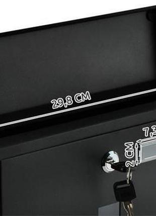 Почтовый ящик - черный с местом тубусом для газет и листовок malatec 6244 польша