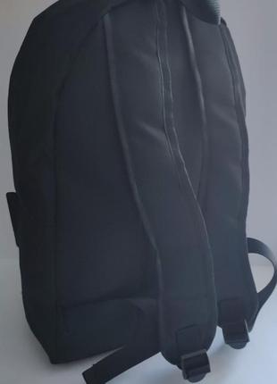 Рюкзак чоловічий чорний текстиль з логотипом7 фото