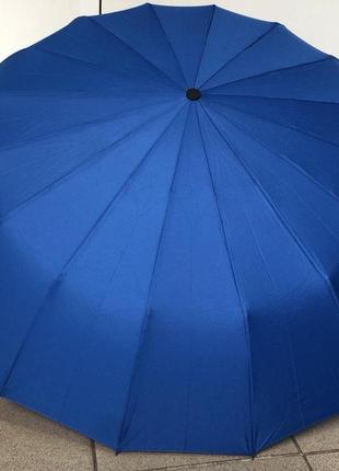 Зонт женский toprain 520 автоматический16 спиц синий2 фото