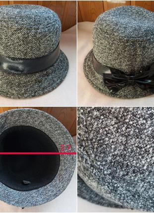 Панама текстильная шляпа твидовой шляпки ксиловое kentaver украинская р. 54-56\xxs-s7 фото