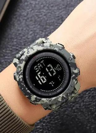 Брендовий чоловічий годинник skmei 2095cmgn, водостійкий тактичний годинник, he-535 армійський годинник4 фото