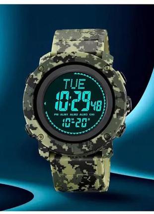 Брендовий чоловічий годинник skmei 2095cmgn, водостійкий тактичний годинник, he-535 армійський годинник5 фото