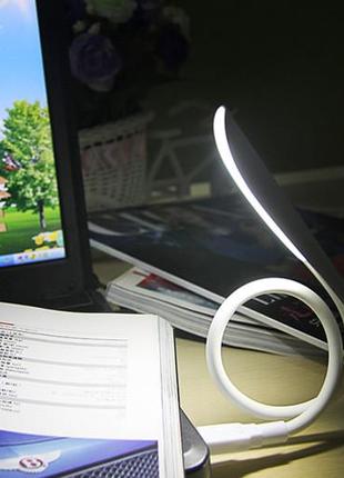 Usb лампа гибкая светодиодная для ноутбука повербанка usb зарядки ночник лампа для чтения 5 вольт сенсорная2 фото