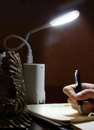 Usb лампа гибкая светодиодная для ноутбука повербанка usb зарядки ночник лампа для чтения 5 вольт сенсорная7 фото