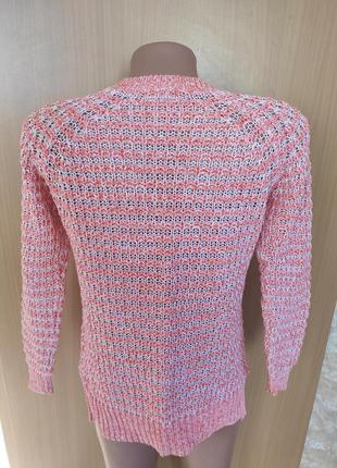 Розовый персиковый свитер кофта джемпер3 фото