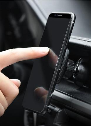 Автомобильный магнитный держатель в автомобиль для мобильного телефона в дефлектор в решетку hoco ca235 фото