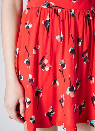 Легкая летняя юбка с цветочным принтом и высокой посадкой талией от topshop