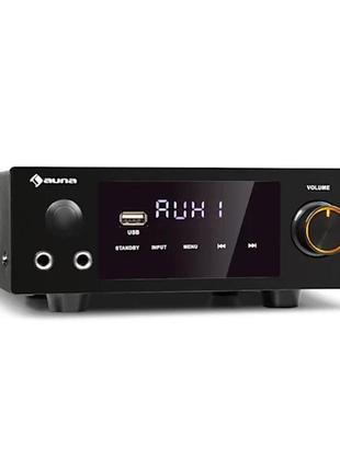 Усилитель звука auna amp-2 dg hifi aux bluetooth из германии