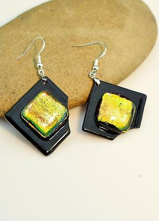 Неправильные серьги,  мурано