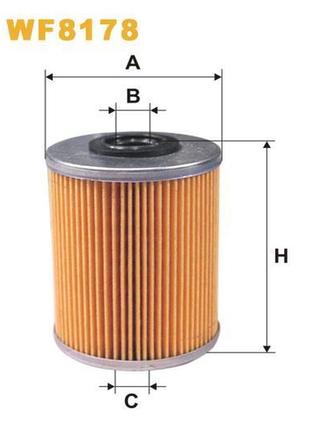 Фильтр топливный citroen; mitsubishi; nissan; opel; peugeot; renault avantime, espace wix filters - (wf8178)