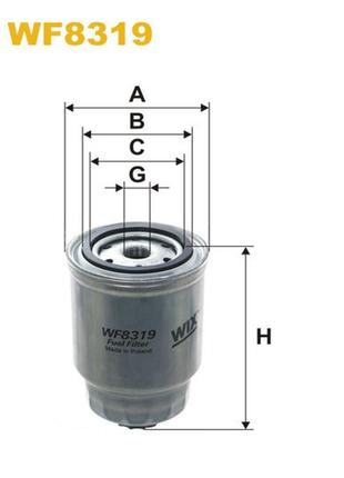 Фильтр топливный nissan atleon, almera (n16), almera tino, cabstar e, cabstar iii - wix filters (wf8319)