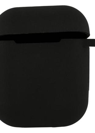 Футляр для наушников airpods 1/2 with lock черный