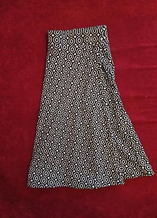 Юбка солнце с принтом размер л-хл