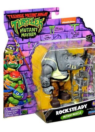 Рокстеди черепашки ниндзя фигурка tmnt teenage mutant ninja turtles rocksteadey mutant muscle1 фото