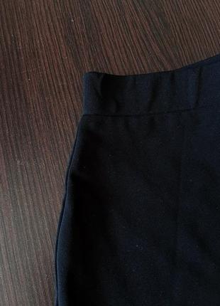 Юбка черная стильная школьная мини юбка4 фото