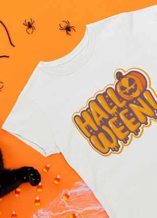 Женская футболка с принтом хеллоуин halloween