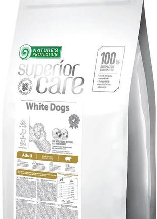 Сухой корм для взрослых собак с белой шерстью, для малых пород superior care white dogs adult small and mini