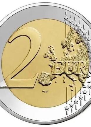 Монета слава украине 2 евро эстония 2022 в капсуле3 фото