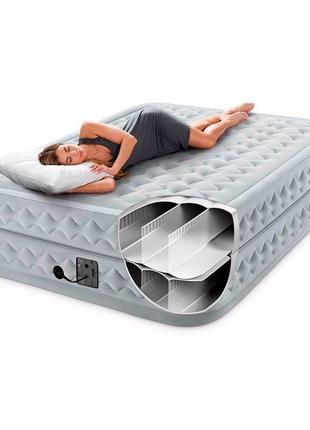 Велюровая  кровать,  высотой 42 см., с электронасосом, двуспальная5 фото
