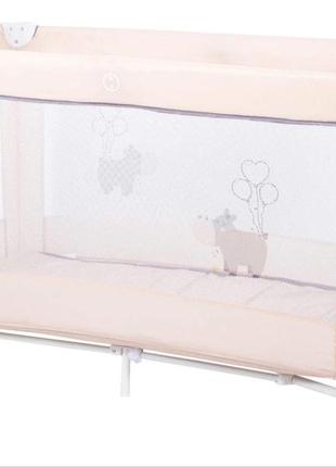 Кровать-манеж детская freeon balloon hippo beige1 фото