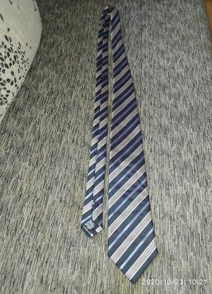 Крутой шелковый галстук hugo boss,2 фото