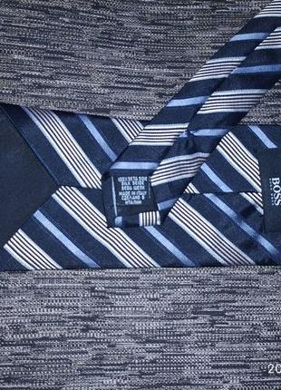 Крутой шелковый галстук hugo boss,4 фото