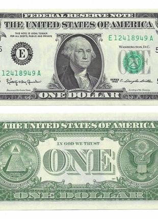 Купюра 1 доллар сша 1963 год unc1 фото