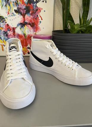 Nike sb blazer “court mid”  женские кроссовки/кеды высокие8 фото