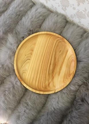 Тарелка с дерева тарелка с натурального дерева тарелка с дерева тарелка деревянная еко тарелка 25см ясен тарел
