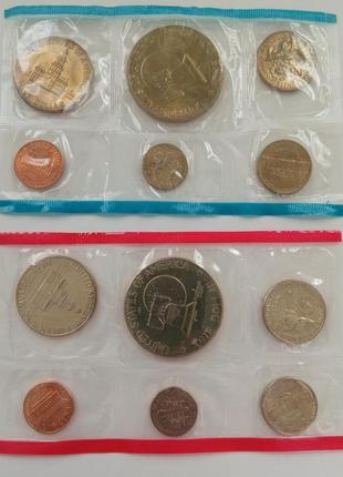 Годовой набор монет сша 1976 год юбилейный p d2 фото
