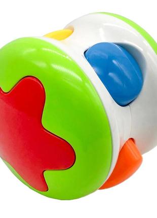 Погремушка в ручку sl84804-3, в коробке 12*12*9,3 см белый